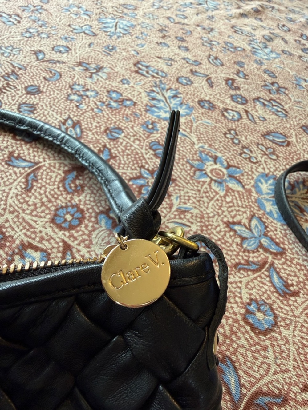 Clare V. Petite Moyen woven black bag - Picture 2 of 5